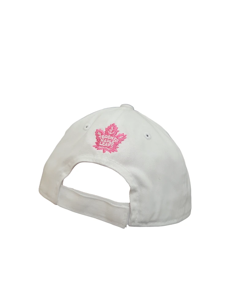 NHL Youth Hat All White Girls Maple Leafs