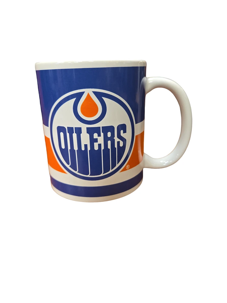 NHL Coffee Mug 11oz Striped Oilers