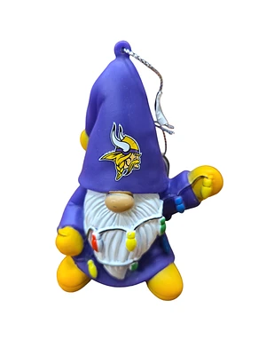 NFL Ornament Gnome With Lights Vikings