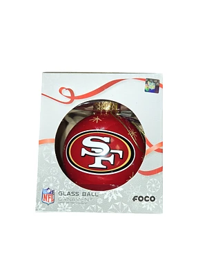 NFL Ornament Glass Ball 49ers