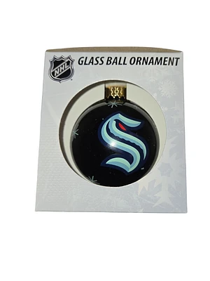 NHL Ornament Glass Ball Kraken