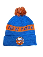 NHL Knit Hat Authentic Pro Rink Cuffed with Pom 2024 Islanders