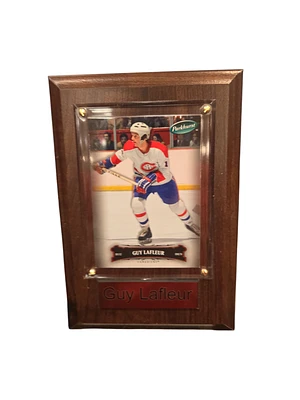 NHL Collectible Plaque with Card 4x6 Parkhurst Guy Lafleur Canadiens