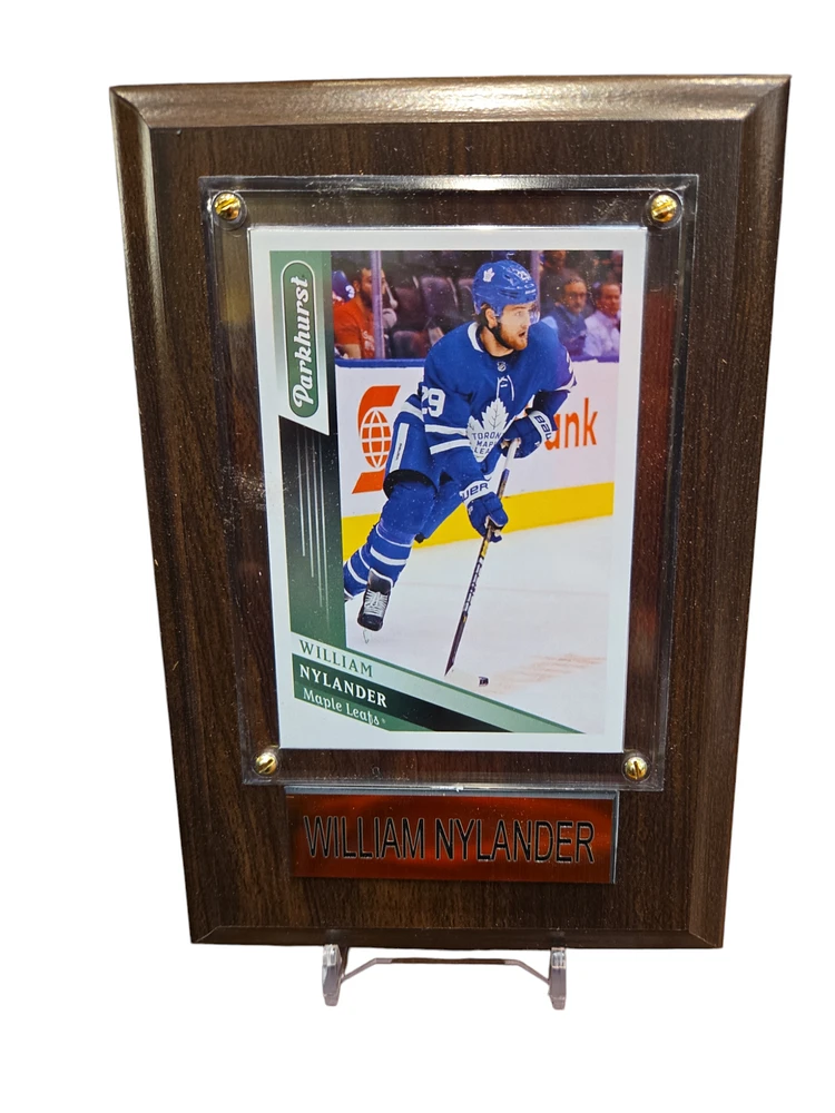 NHL Collectible Plaque with Card 4x6 Parkhurst William Nylander Maple Leafs