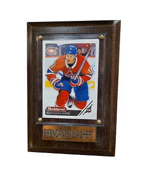 NHL Collectible Plaque with Card 4x6 Brendan Gallagher Canadiens