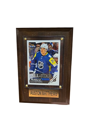 NHL Collectible Plaque with Card 4x6 Parkhurst All Star Auston Matthews Maple Leafs