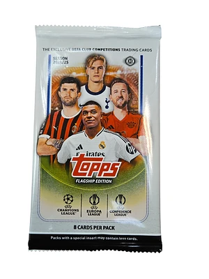 Topps Champions League Hobby Box Flagship Edition Trading Cards 2024-25 (Single Pack)