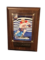 NHL Collectible Plaque with Card 4x6 Parkhurst America's Rookie Cole Caufield Canadiens