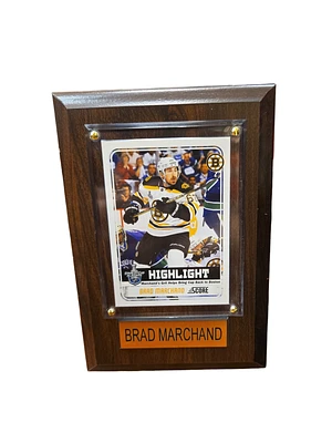 NHL Collectible Plaque with Card 4x6 Highlight Playoffs Brad Marchand Bruins