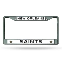 NFL License Plate Frame Chrome Saints