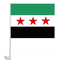 Country Car Flag Syria (Independence Flag)
