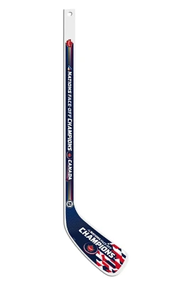 NHL Player Wood Mini Stick 4 Nations Face-Off 2025 Champions Canada