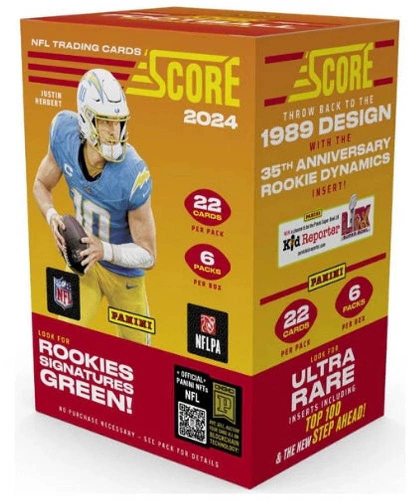 NFL 2024 Score Panini Trading Cards Hobby Blaster Box