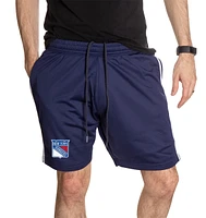 NHL Air Mesh Shorts w/Stripes Rangers