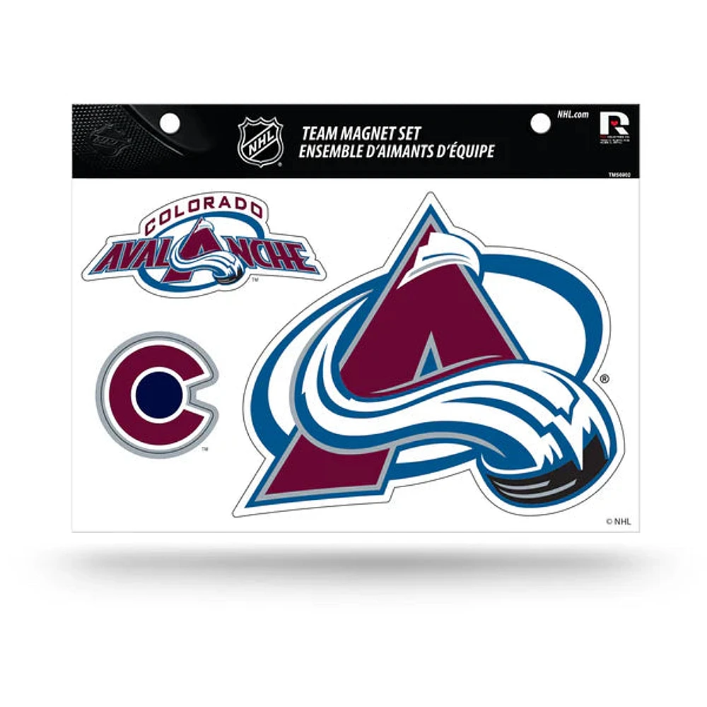 NHL Team Magnet Set Avalanche