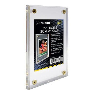 Card Display Lucite Brik 1/2" UV Protected