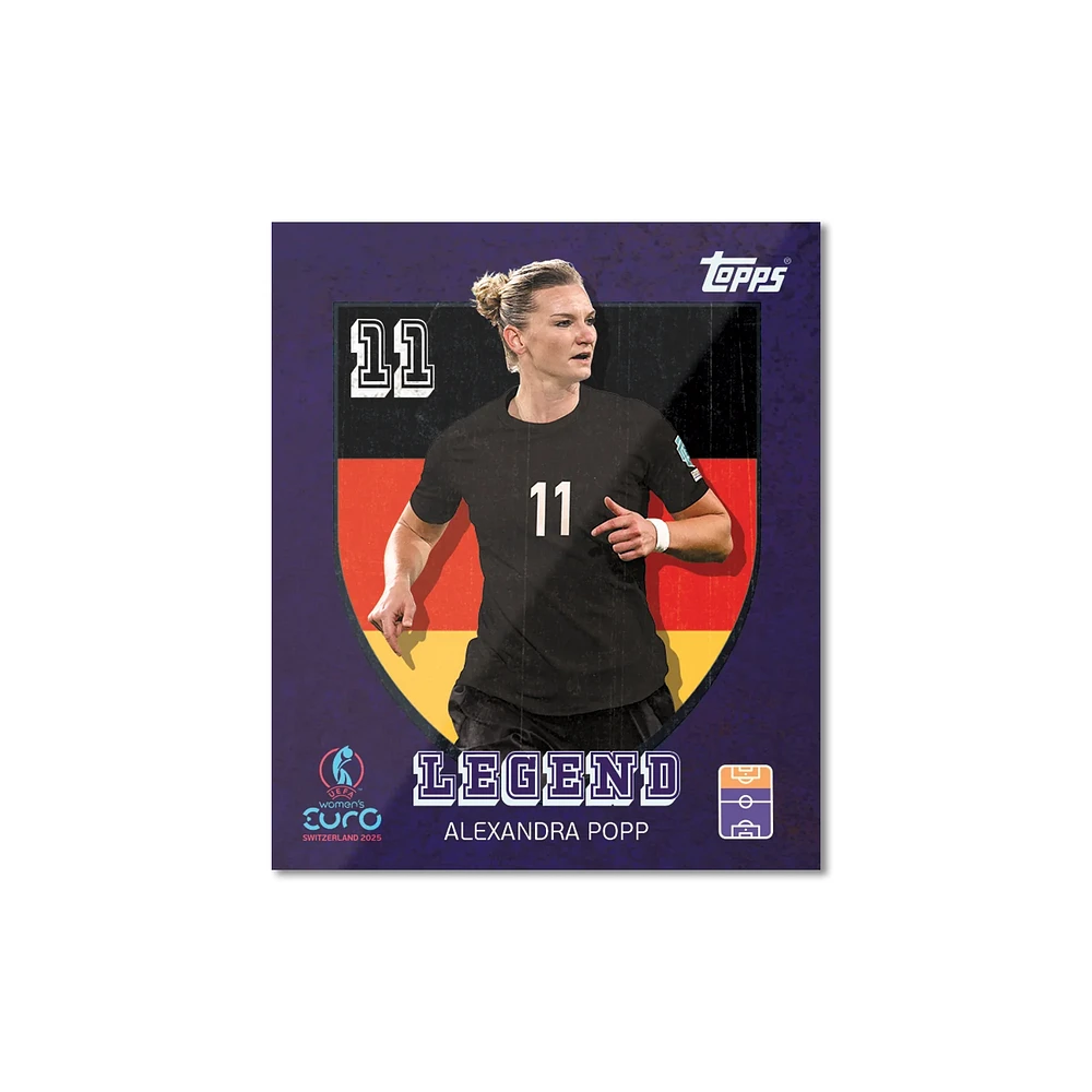 Topps Official Stickers Women's Euro Cup Switzerland 2025 UEFA Multipack