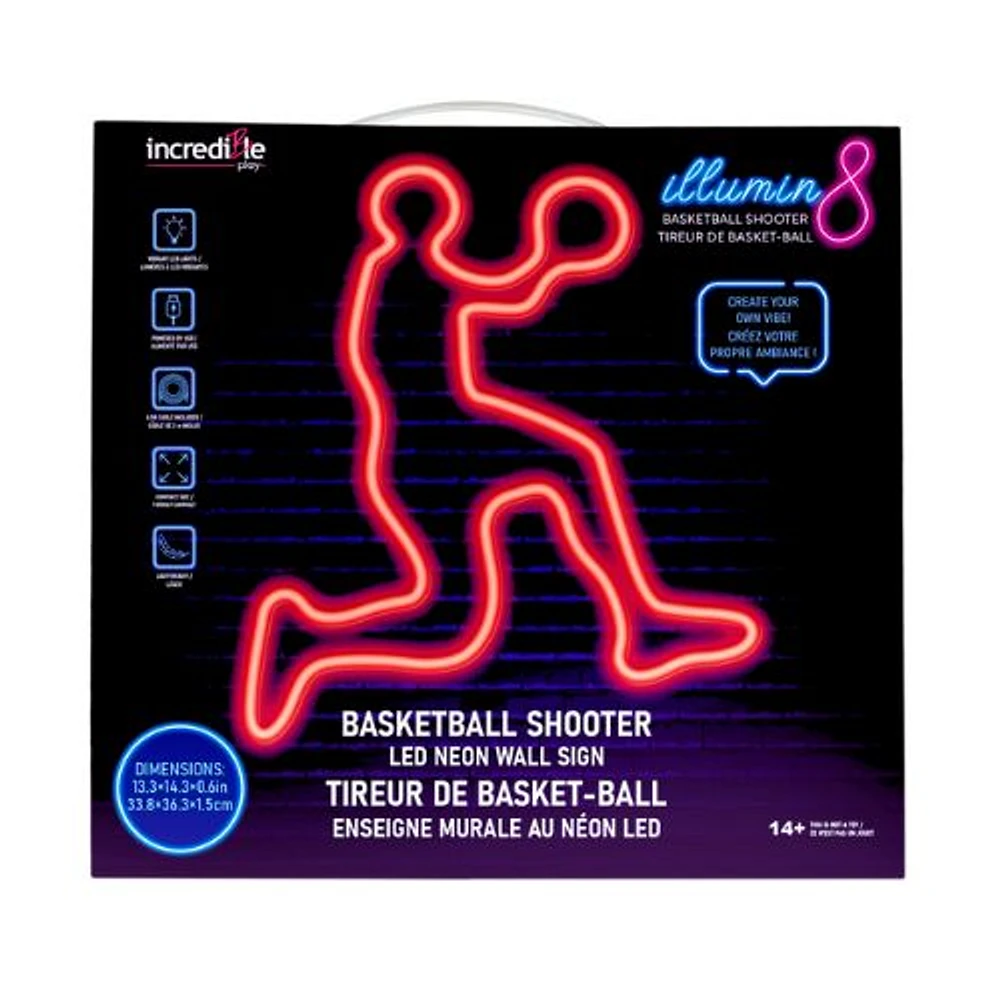 LED Neon Wall Sign Basketball Shooter