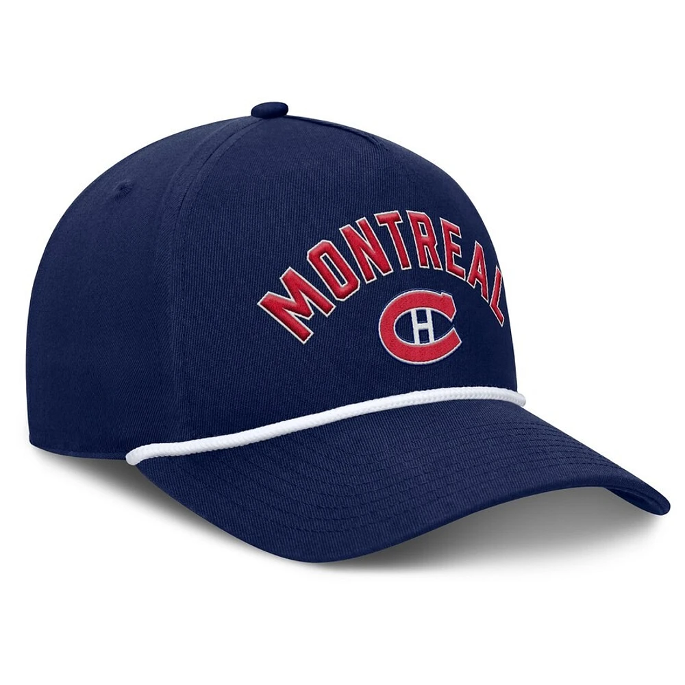 NHL Hat Navy Decades Collection A-Frame Rope Canadiens