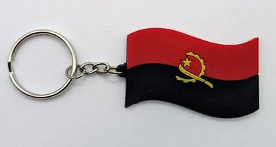 Country Keychain Rubber Flag Angola