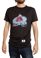 NHL T-Shirt Performance Rashguard Distressed Logo Avalanche