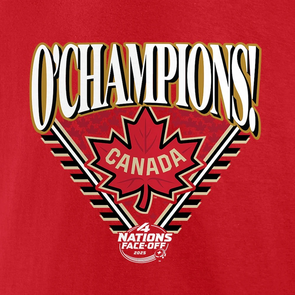 NHL T-Shirt 4 Nations Champions Hometown 2025 Team Canada