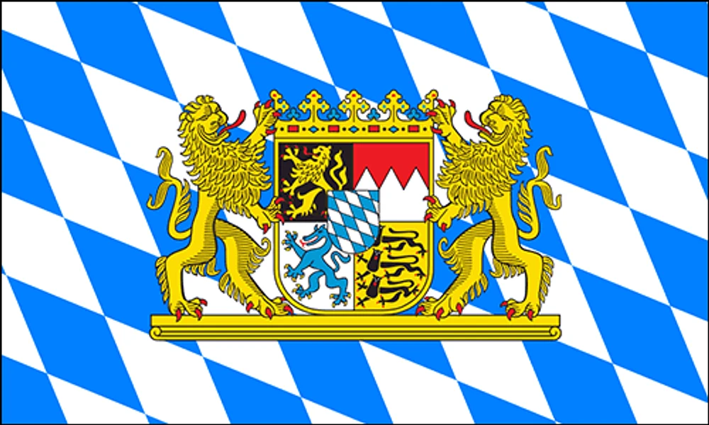 Country State Flag 3x5 Bavaria, Germany