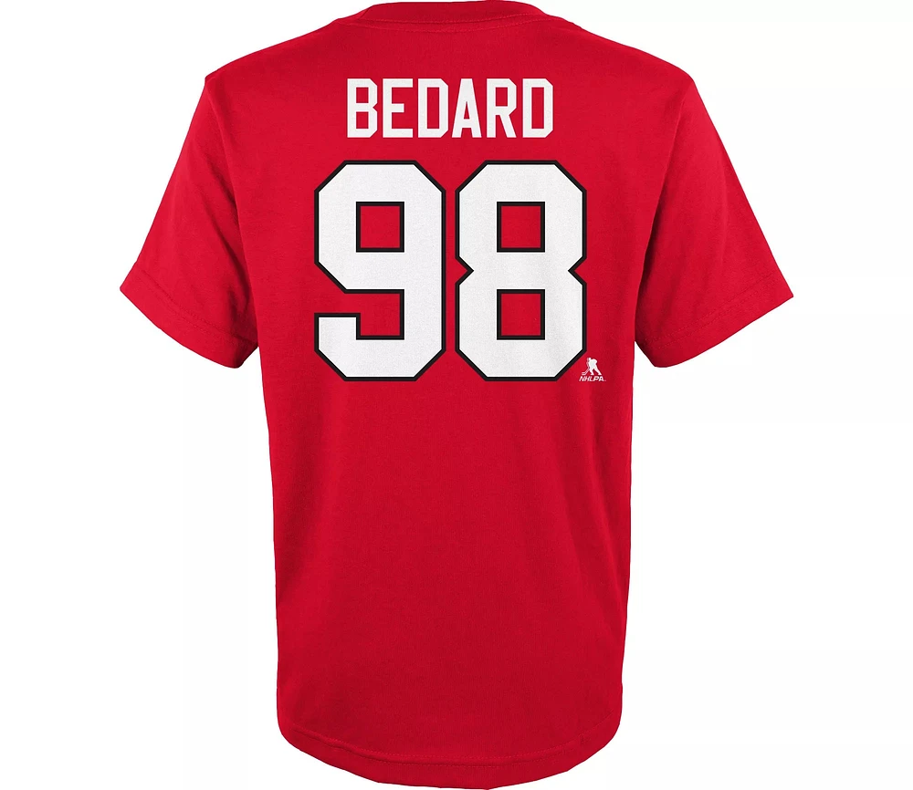 NHL Youth Player T-Shirt Connor Bedard Blackhawks