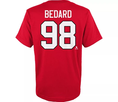 NHL Youth Player T-Shirt Connor Bedard Blackhawks