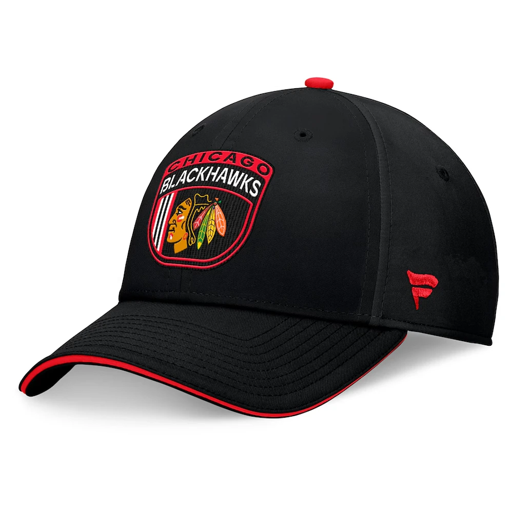 NHL Hat Authentic Structured Stretch Draft 2024 Blackhawks