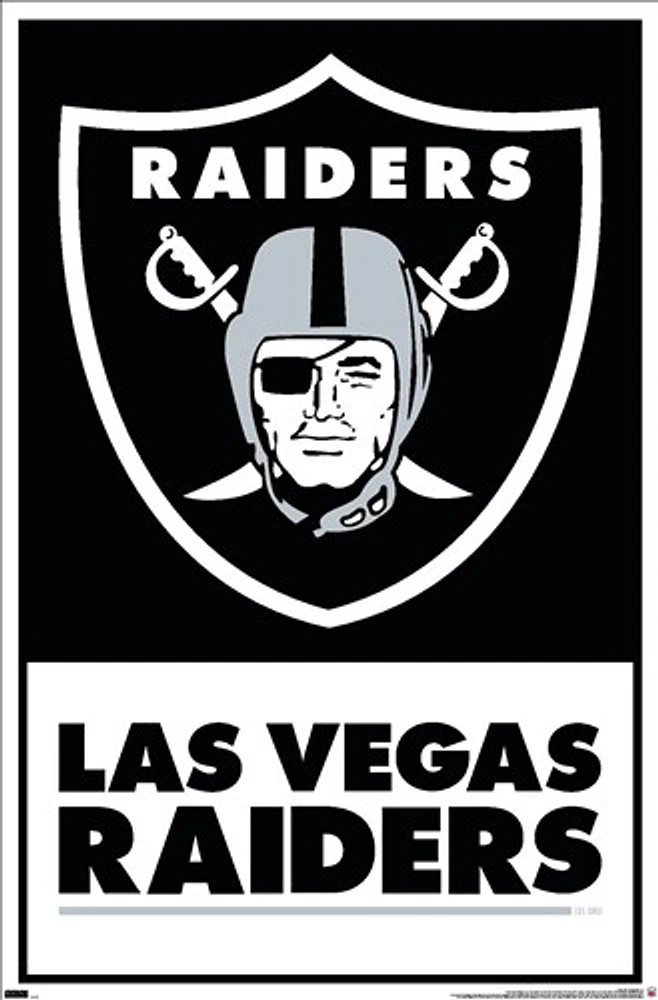 NFL Wall Poster Logo Raiders