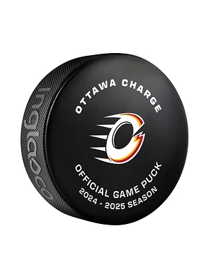 PWHL Game Puck 2025 Ottawa Charge