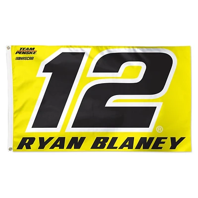 Nascar Team Flag 3x5 Ryan Blaney #12 Team Penske