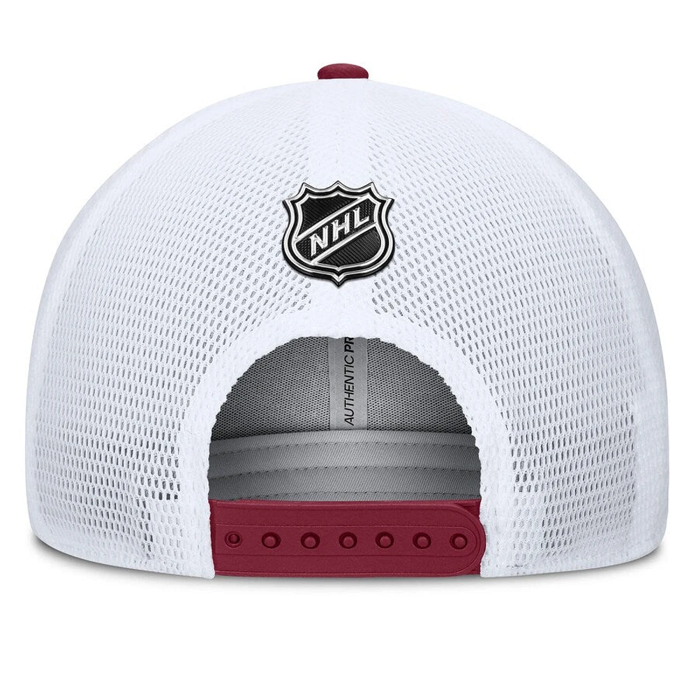 NHL Hat Structured Adjustable Trucker Authentic Pro Rinkside2 2025 Avalanche