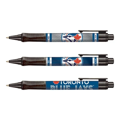 MLB Pen Soft Grip Set Blue Jays (3 Pack)