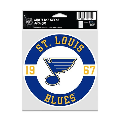 NHL Multi Use Decal 3.75x5 Est. Blues