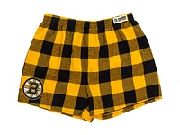 NHL PJ Shorts Buffalo Plaid Bruins