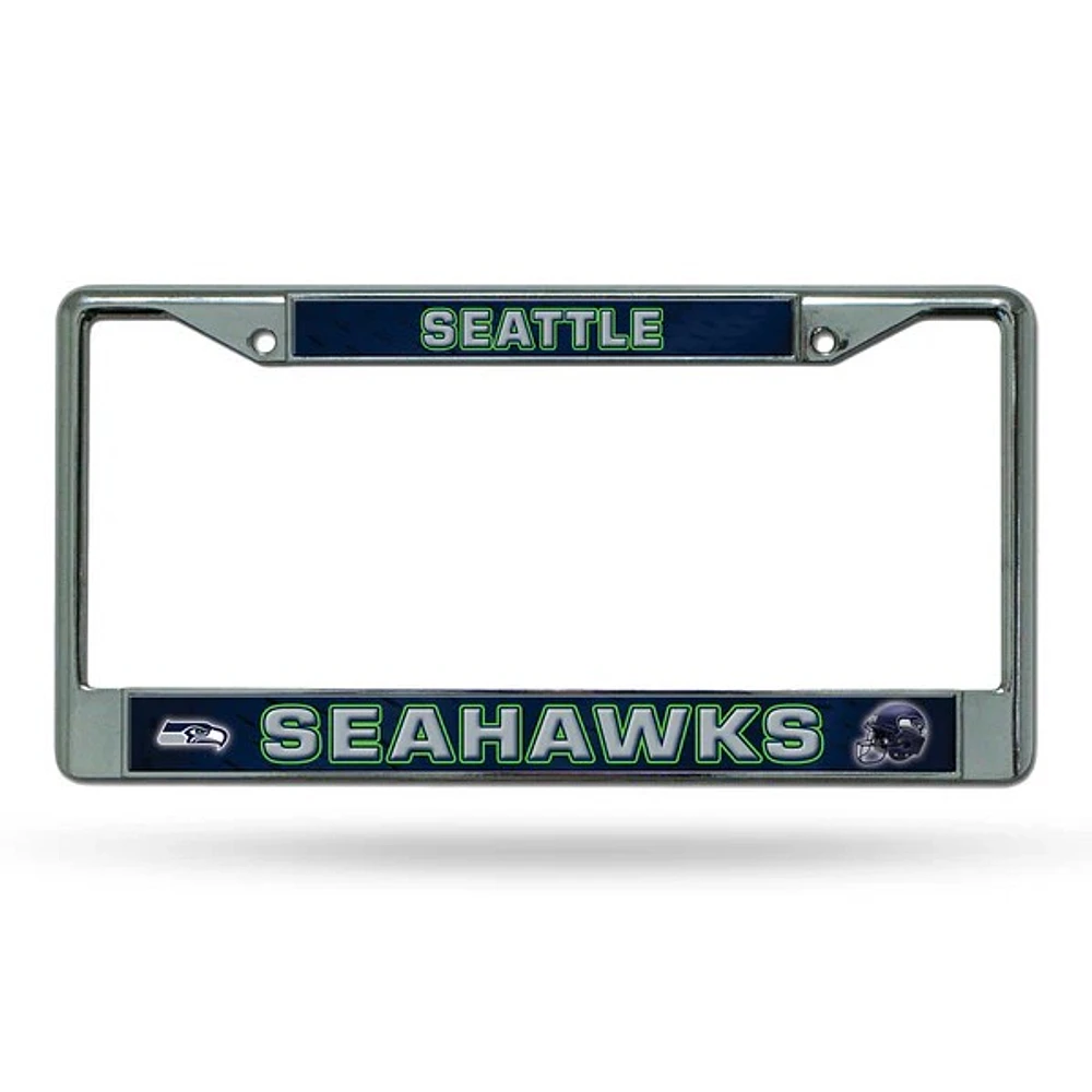 NFL License Plate Frame Chrome Seahawks