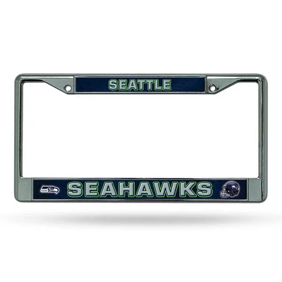 NFL License Plate Frame Chrome Seahawks