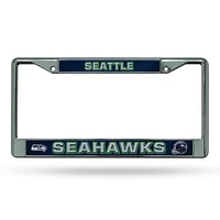 NFL License Plate Frame Chrome Seahawks