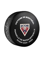 PWHL Game Puck 2025 Montreal Victoire