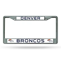 NFL License Plate Frame Chrome Broncos