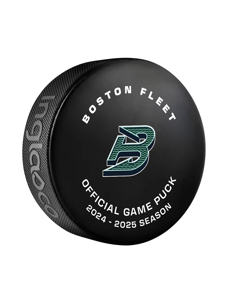 PWHL Game Puck 2025 Boston Fleet