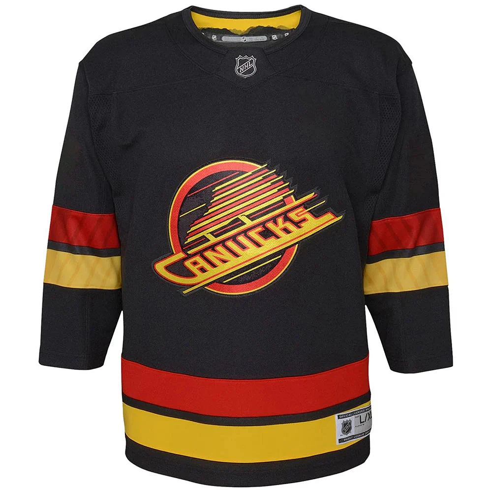 NHL Youth Premier Jersey Alt Black Canucks