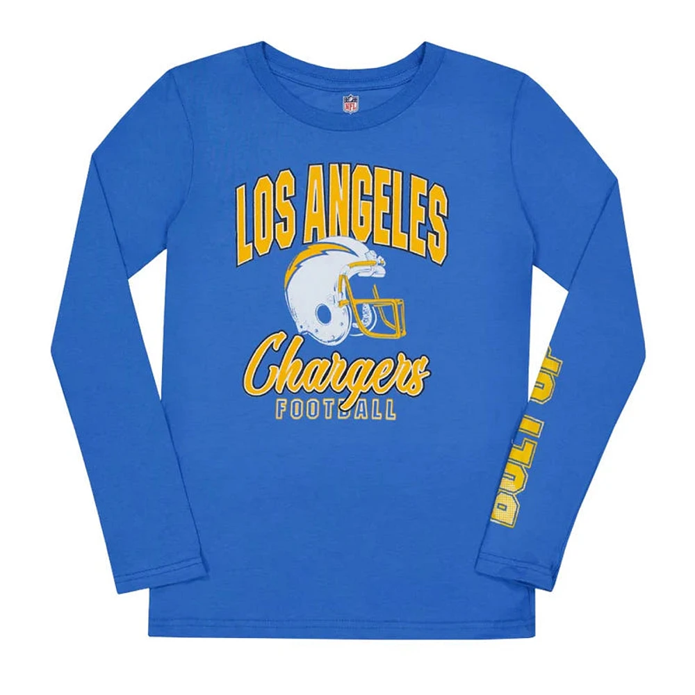 NFL Youth Long Sleeve Shirt Game Day Chargers