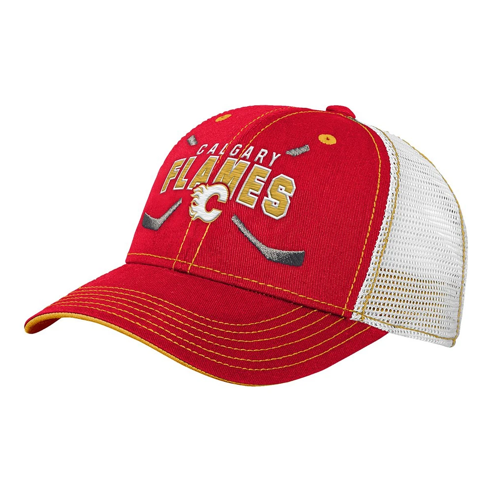 NHL Youth Hat Mesh Lockup Flames