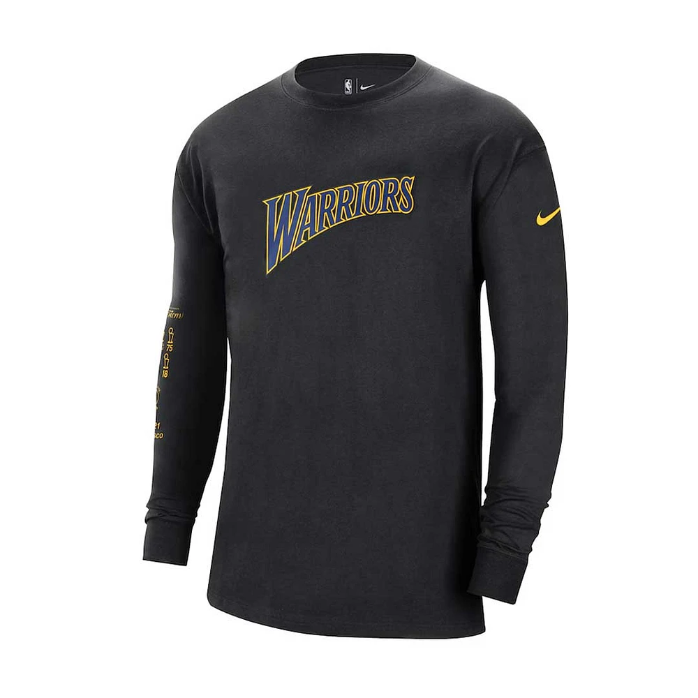 NBA Youth Long Sleeve Shirt Courtside Warriors