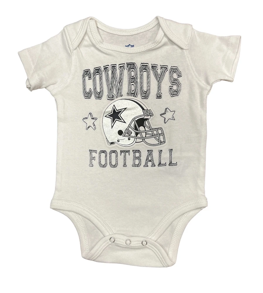 NFL 3pc Onesie Set Born to Be Creeper Cowboys