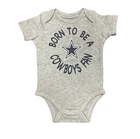 NFL 3pc Onesie Set Born to Be Creeper Cowboys