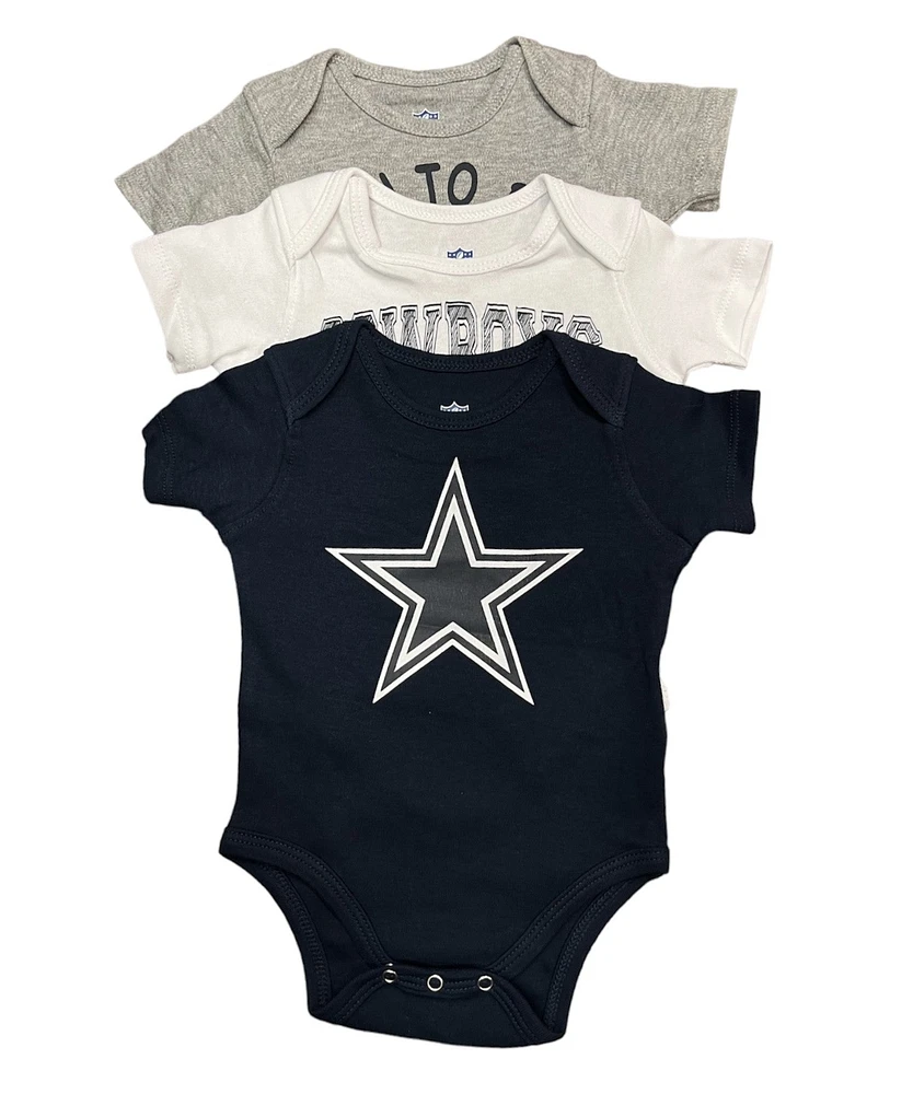 NFL 3pc Onesie Set Born to Be Creeper Cowboys